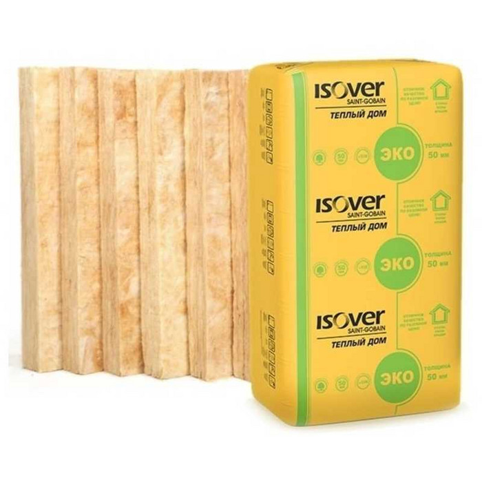 Утеплитель Isover Изовер Тёплый Дом Плита 50х610х1170 в Бокситогорске
